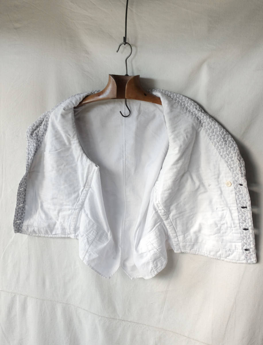 1910's 1920's フランス ヴィンテージ キルティングジレ テーラード