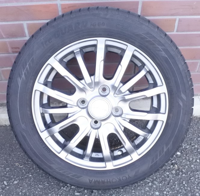 格安 軽自動車 アルミホイール スタッドレスタイヤ 155-65-14 YOKOHAMA ice GUARD iG60 4本 20230826 htymmnr m 0825 スタッドレス 155&frasl;65r14 スタッドレスタイヤ 155⁄65r14 セット」の人気商品一覧・価格比較 ホイールセット（対応