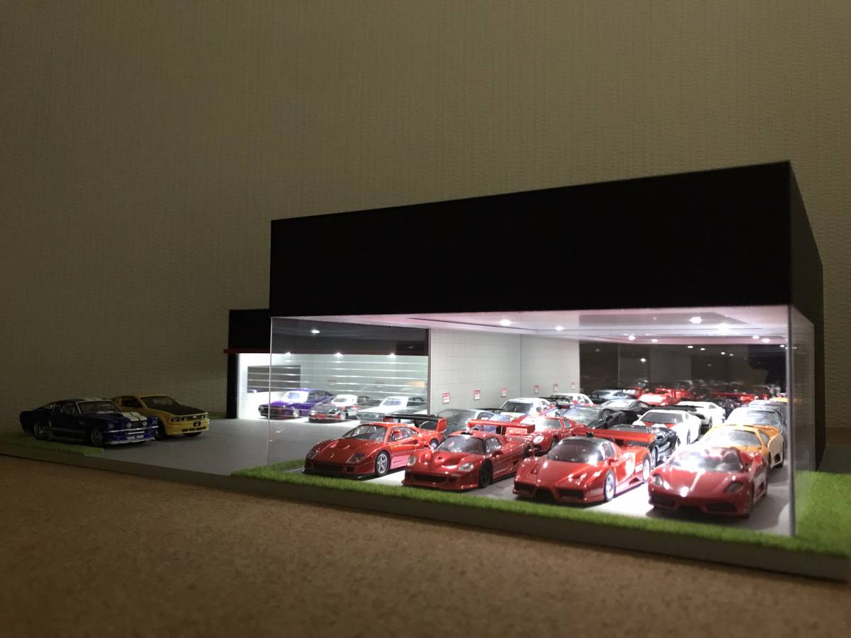 ミニカー専用ジオラマ：1/64 カーディーラーⅣ（オールブラック