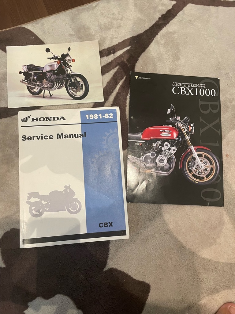 cbx1000 サービスニュアル　英語版　パーツリスト　他　セット　検) cb 750 900 1100 f r z 2 1 cbx z gp gsx gs fx r gp xj　
