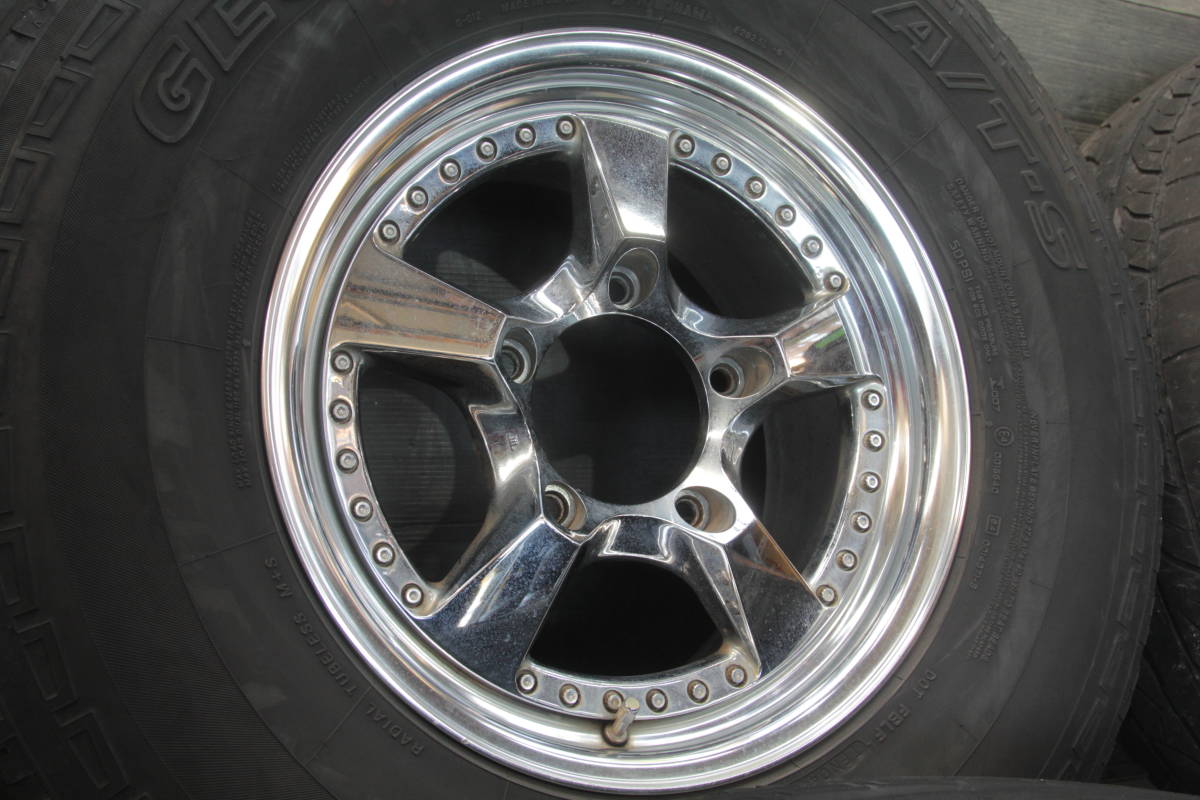 外B条件付送料無料 EpsilonJapan メッキ 285/75R16×8.5J+53 5H PCD150 おまけタイヤ 4本セット ランドクルーザー100 ランクル100 シグナス_2