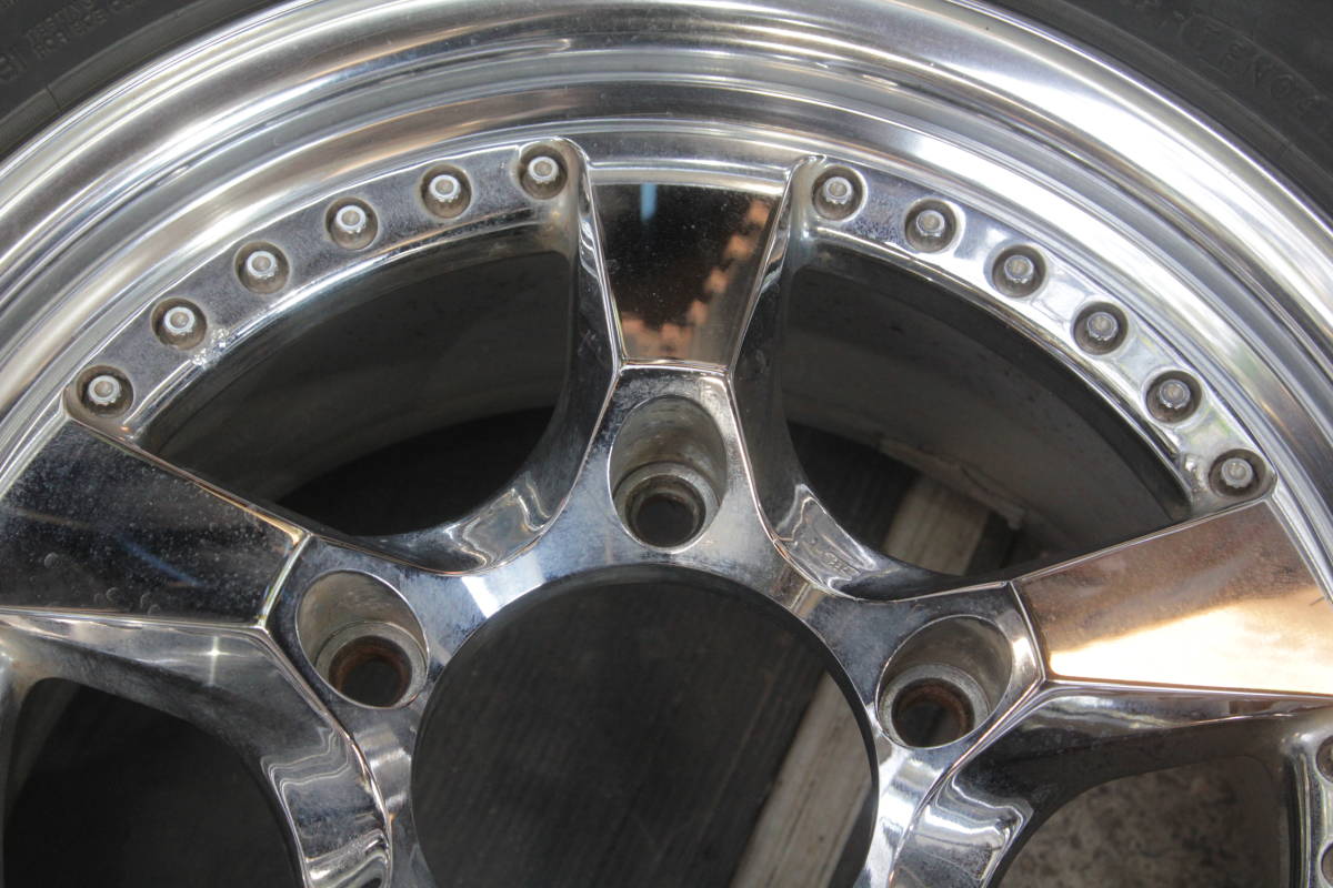 外B条件付送料無料 EpsilonJapan メッキ 285/75R16×8.5J+53 5H PCD150 おまけタイヤ 4本セット ランドクルーザー100 ランクル100 シグナス_4