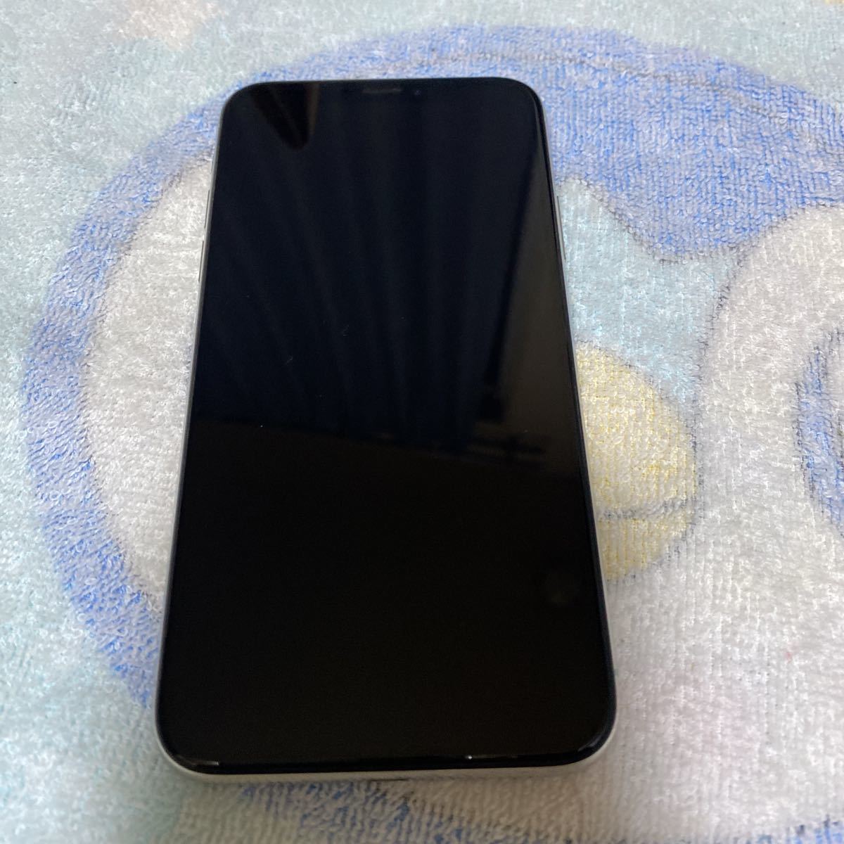 1円〜 SIMフリー iPhoneX シルバー 64GB 判定○ 送料無料 バッテリー79