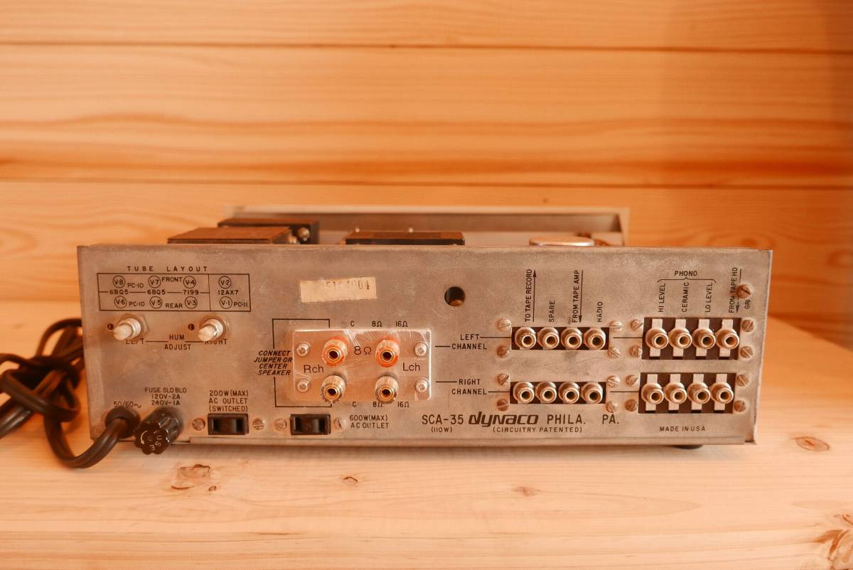ダイナコSCA３５プリメインアンプ整備済 DYNACO SCA-35 ダイナコ 公式通販 J dynaco