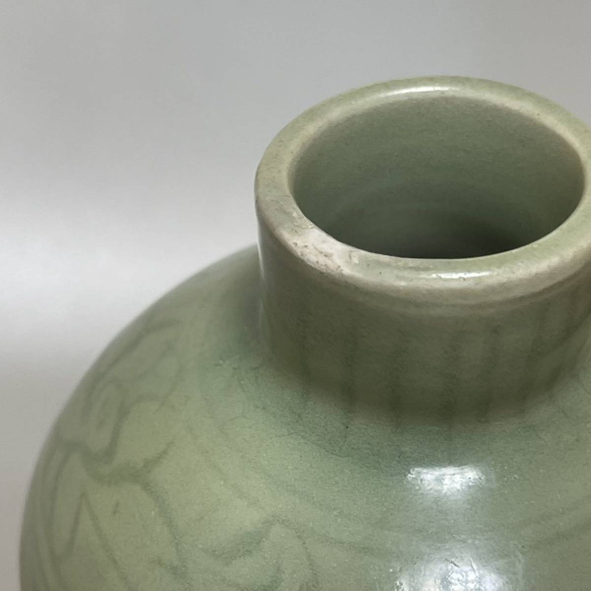 龍泉窯 花入 中国美術 花瓶 花器 唐物 時代物 青磁 青磁花瓶 Yahoo