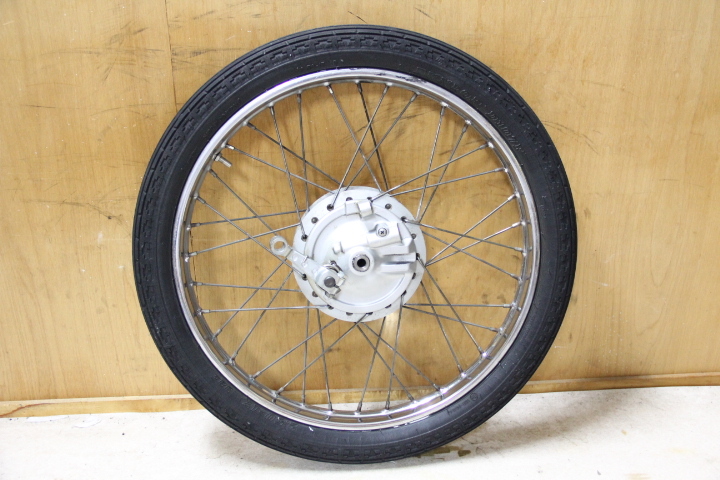 ホンダ スーパーカブ ホイール 純正フロント大径ドラムブレーキ強化