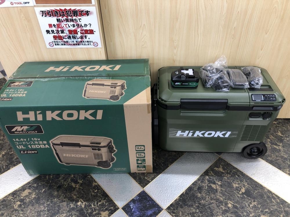ハイコーキHiKOKI コードレス冷温庫UL 18DBAバッテリー1個付属 【公式
