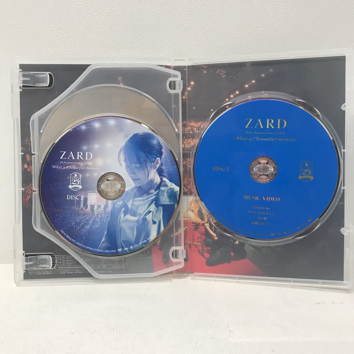 I0831A5 ZARD 25th Anniversary LIVE What a beautiful memory DVD 3枚 