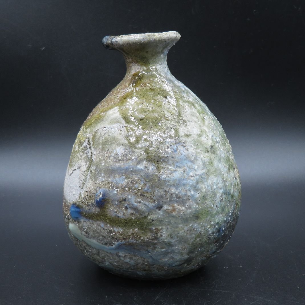 片岡誠 自然釉徳利 常滑焼 美術品・アンティーク・コレクション 片岡誠