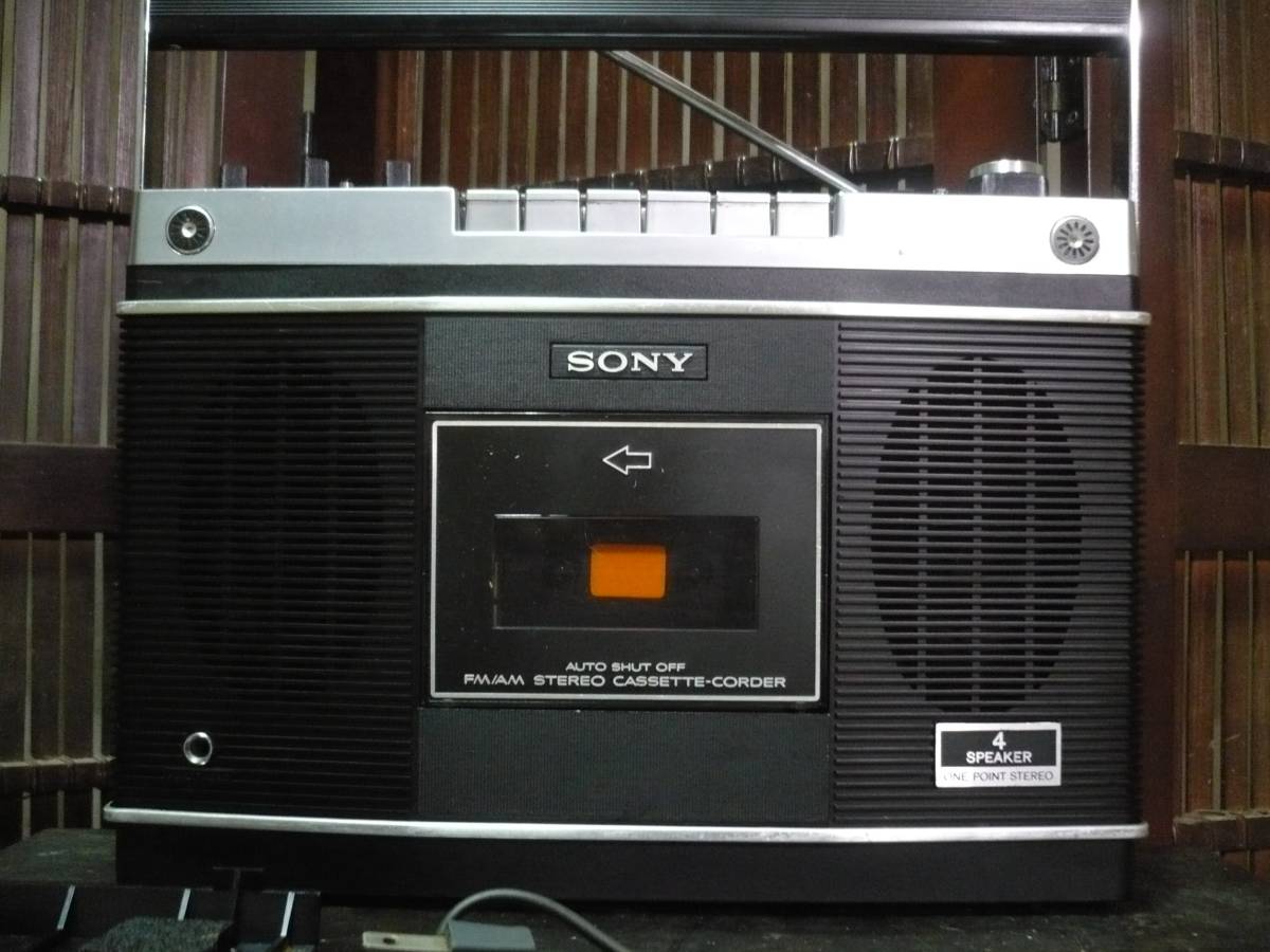 Винтаж SONY CF-2580 高級ステレオラジカセ (1974年製￥54.800) 昭和の