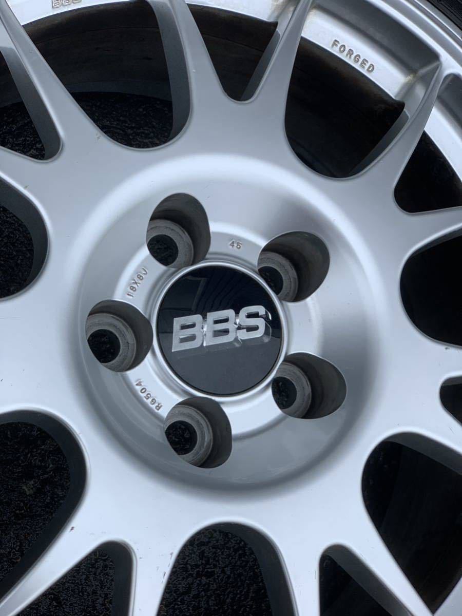 BBS トヨタ 純正 OP 鍛造 RG504 18インチ 8J 114.3 5H +45 BRIDGESTONE