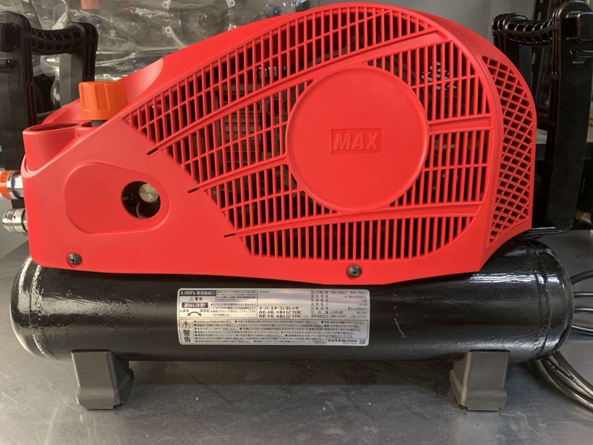 ジャンク品】☆マックス(MAX) エアコンプレッサー AK-HL1270E_レッド