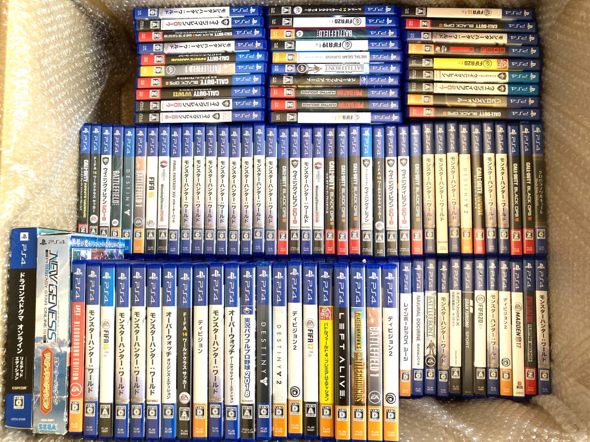 PS4 プレイステーション4 ソフト 130本セット ジャンク 大量 動作