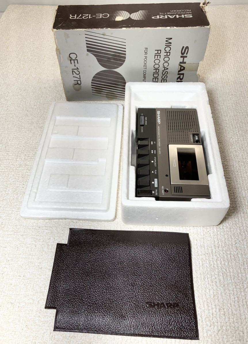 SHARP マイクロカセットレコーダーCE-127R ジャンク【通電NG】