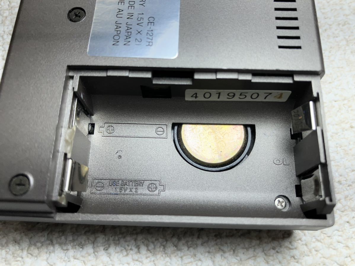SHARP マイクロカセットレコーダーCE-127R ジャンク【通電NG