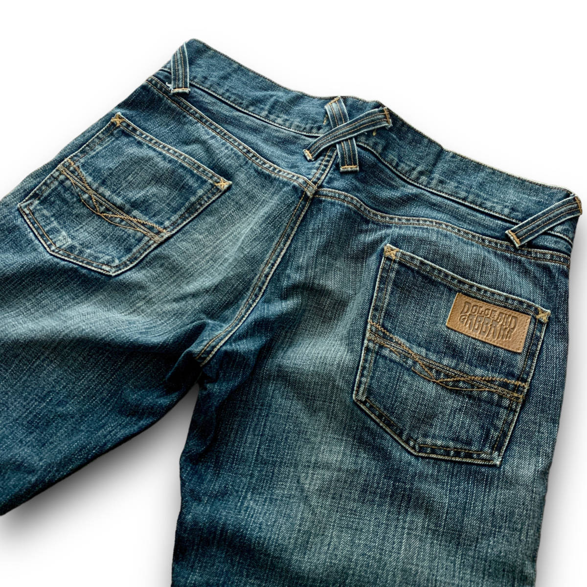 セール，定番 1円〜 B08 XL 50 ドルチェ＆ガッバーナ ドルガバ クロスバック レザーロゴパッチ デニム パンツ ジーンズ DOLCE&GABBANA(Mサイズ)｜売買されたオークション情報、yahooの商品情報をアーカイブ公 長袖シャツ一般