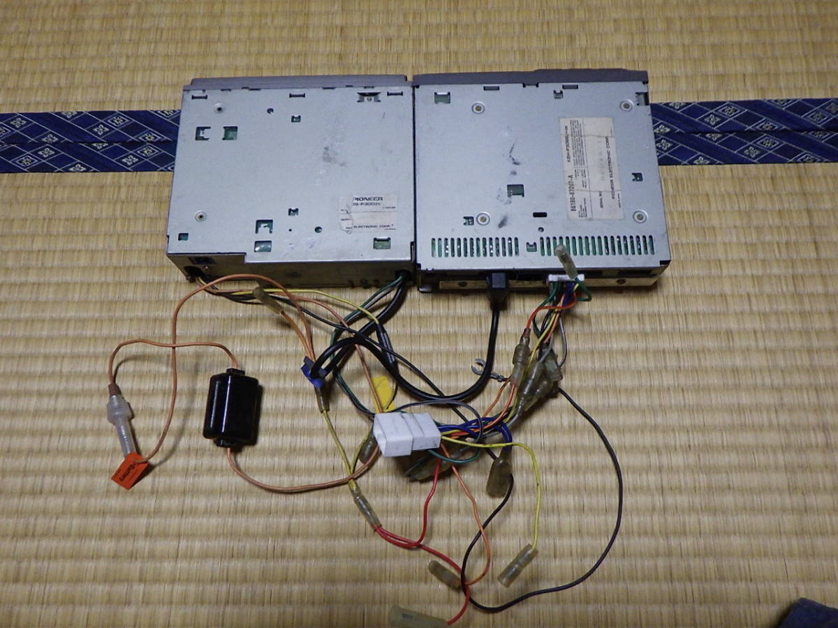 残念ジャンク カロッツェリア CDS-P300ZY KEH-P3066ZY-02 1DIN+1DIN CD