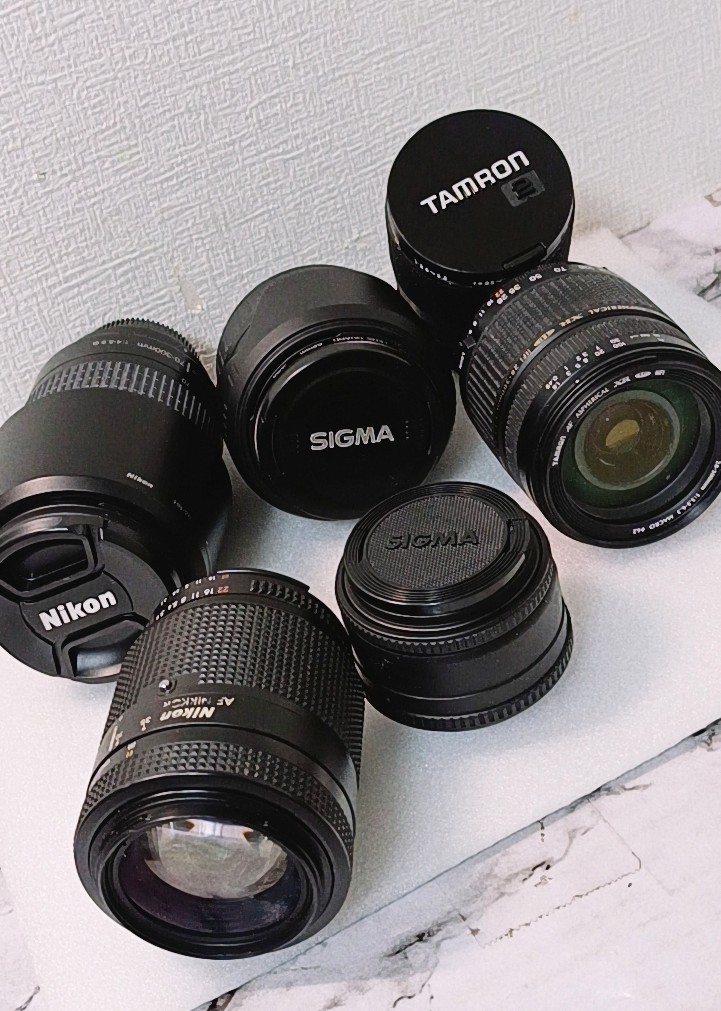 NN0808　００８　中古品　３ブランド　レンズ　おまとめ品　Nikon　ニコン　SIGMA　シグマ　TAMRON　タムロン　カメラ　ズーム　レンズ　