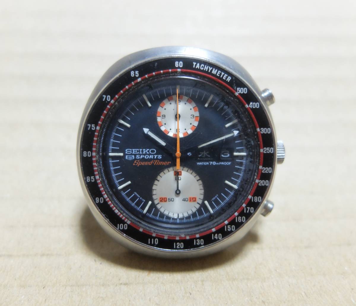 SEIKOセイコー 5SPORTS スピードタイマー 自動巻き 腕時計 USED難有