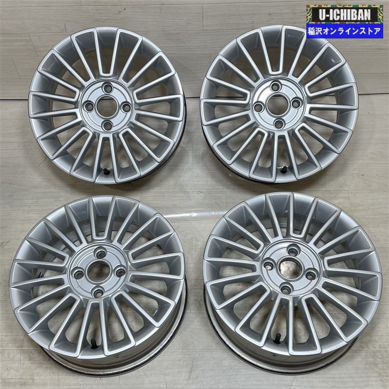 VW UP 等 フォルクスワーゲン UP 純正 5.5-15+41 4H100 15インチ ホイール 4本セット 009