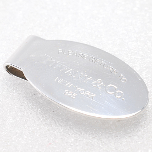 ティファニー SV925 リターン トゥ ティファニー オーバル型 マネークリップ シルバー 仕上げ済み(13884)