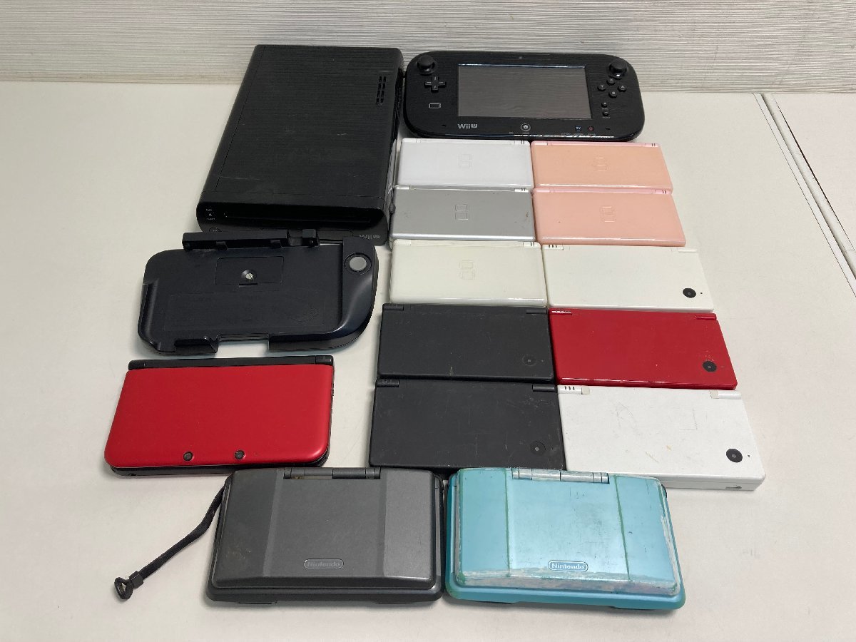 【★03-1464】■ジャンク■Nintendo 3DSLL DSシリーズ WiiU 他 ジャンク まとめ売り 約14台　任天堂（0859）