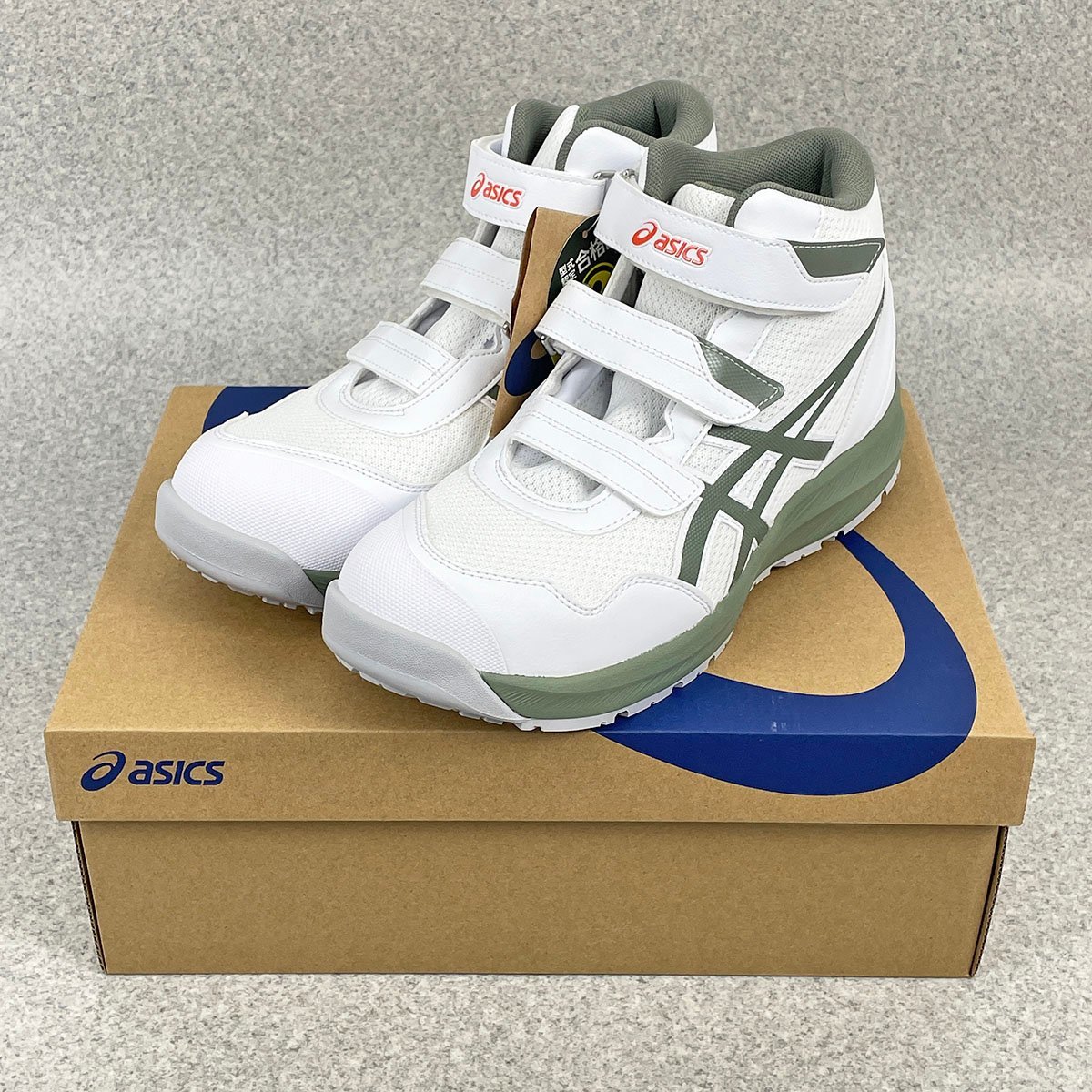 品 asics アシックス WINJOB ウィンジョブ CP216 ホワイト×ライケン 