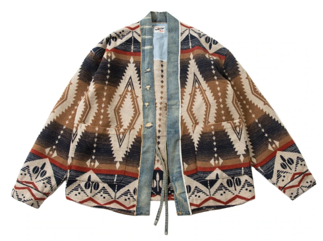 【グレッグローレン風 Greg Lauren】デニムカーディガン　　　　　 限定 readymade RRL HRM sacai kolor kapital キャピタル レディメイド
