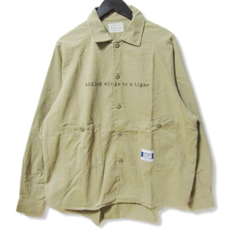 【全国無料，得価】 Sugar&Co. シュガーアンドカンパニー ハッピー サファリシャツ ミリタリー Happy Safari Shirt ジャケット オリーブ M 27103718(Mサイズ)｜売買されたオークション情報、yahooの商品情報をアーカイブ ジャンパー、ブルゾン一般