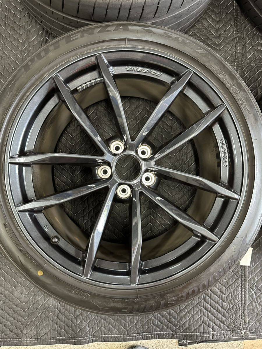 【送料無料】RAYS RZ34 純正 ホイール タイヤ付き 19インチ 9.5j +40 245/40R19 10.0J +30 275/35R19 日産純正 Z34 4本セット