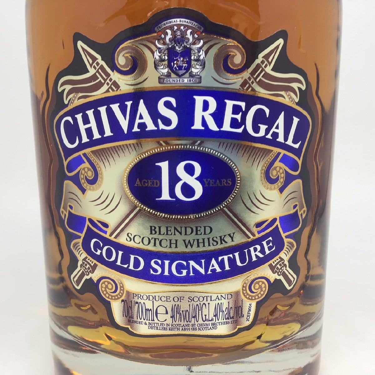 未開栓 シーバスリーガル 18年 ゴールドシグネチャー 箱付 700ml 40