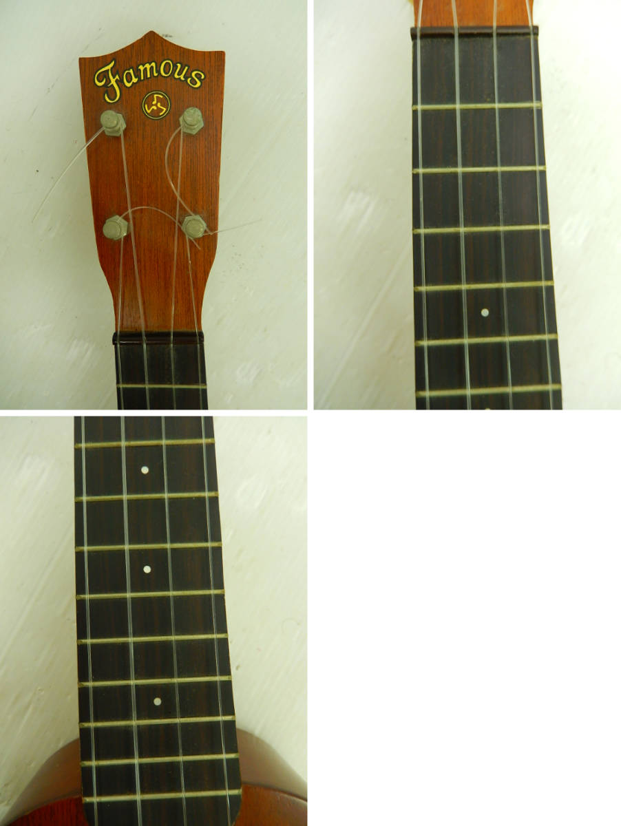 Ｊ６３■ウクレレ■Ｆａｍｏｕｓ　ｕｋｕｌｅｌｅ■ＦＵ－２５０■全長　約54cm■(100