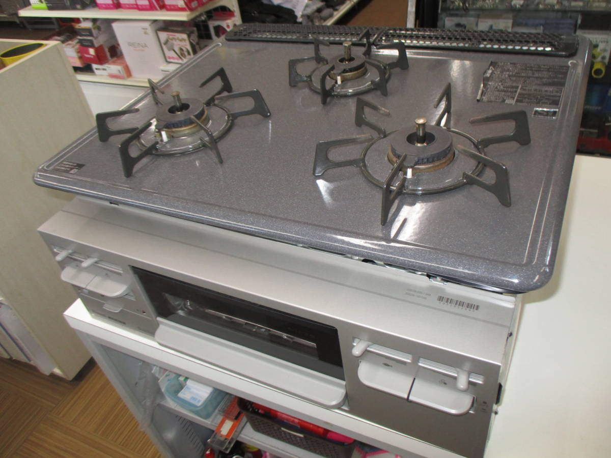 Y)リンナイ LPガス用ビルトインコンロ RB32AM4H2S 2018年製 ※ガス 