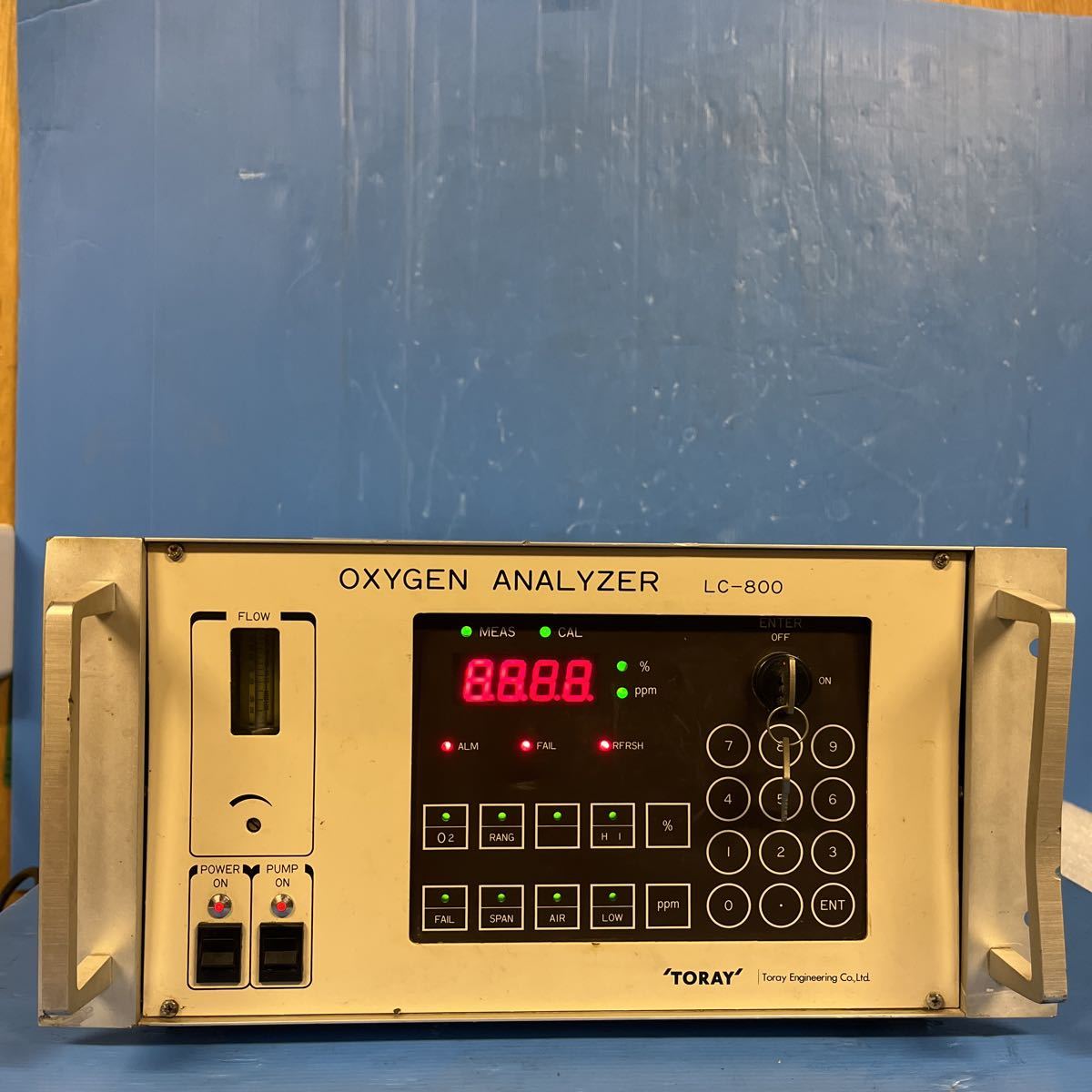 Toray Engineering LC-800 V2 Oxygen Analyzer 100V 50/60Hz 現状品