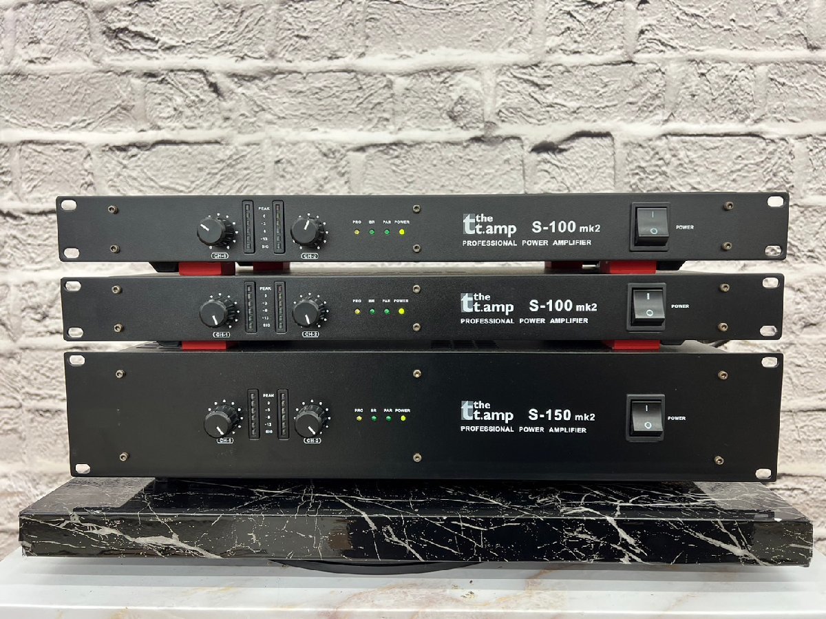 □t1781 現状品☆thomann S-100mk2/S-150mk2 ステレオパワーアンプ