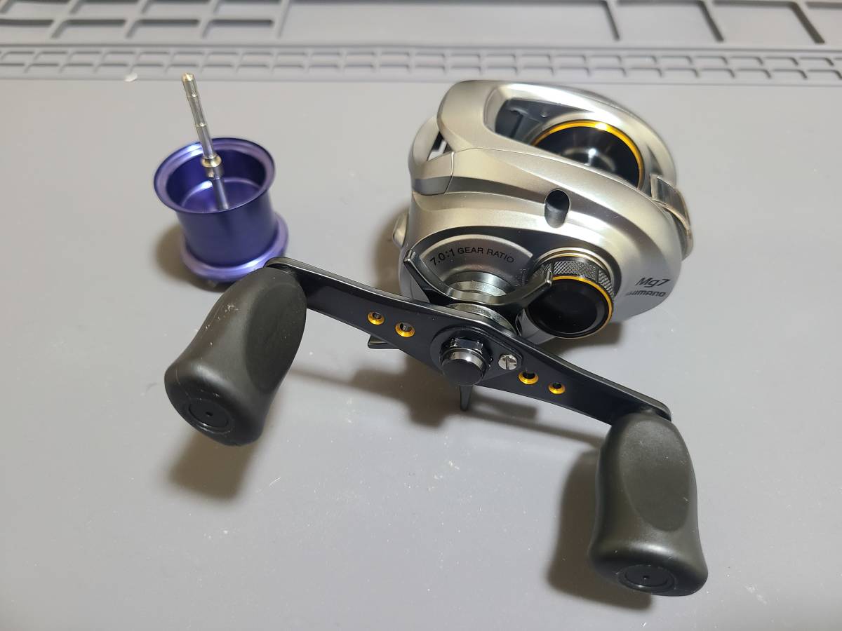 シマノ 09 アルデバランMg7 レフト ハイギア アベイルスプール付き