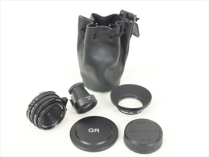 ♪ RICOH リコー GR 28mm 2.8 レンズ ソフトケース付き 現状品 中古 230911E3040
