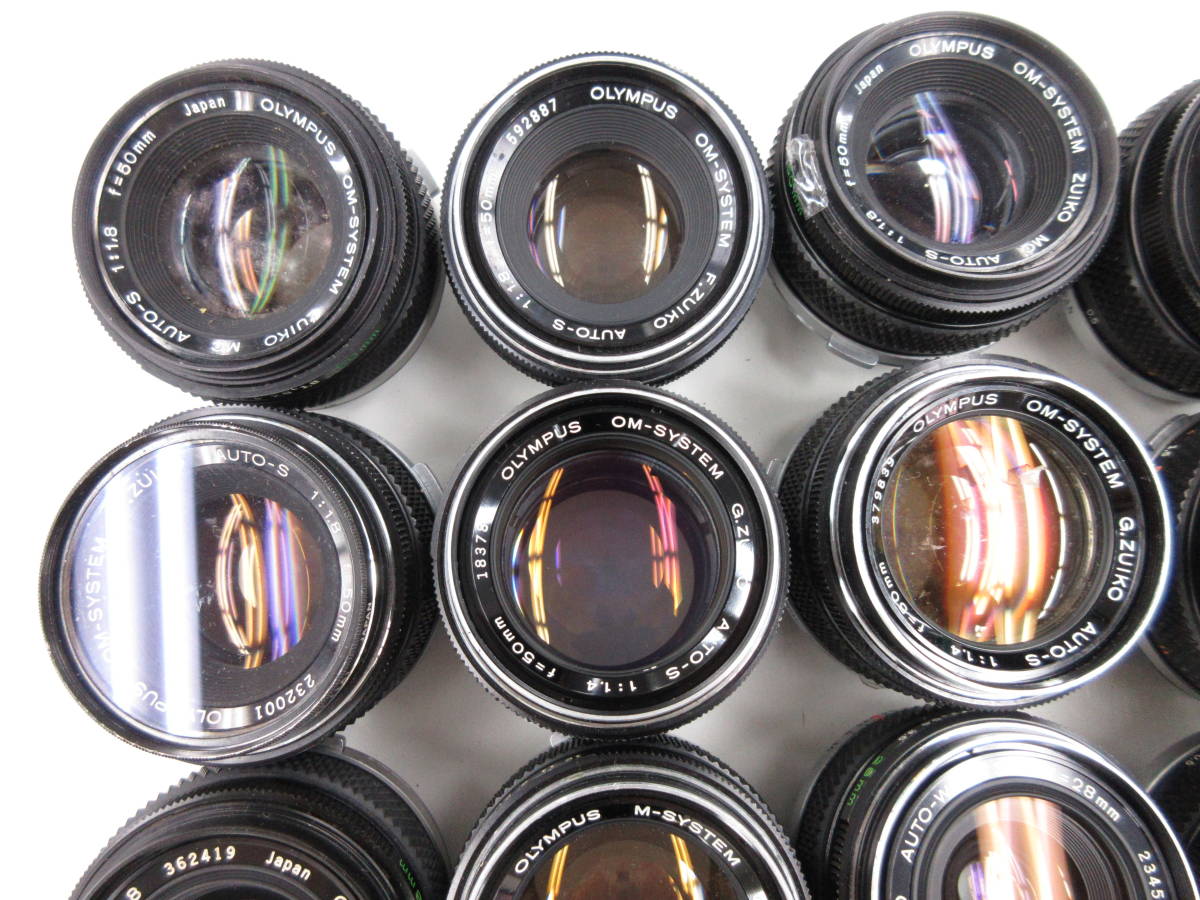 ★訳あり品★ Olympus M.ZUIKO ジャンク まとめ #1476 3694U)ジャンク OLYMPUS F.ZUIKO AUTO-S 50mm 1.8 G.ZUIKO AUTO-W 28mm