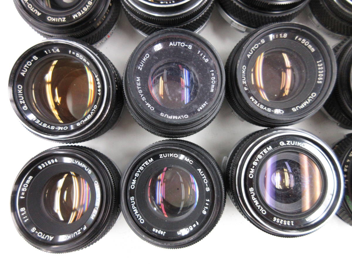 Olympus OM-1 F.ZUIKO AUTO-S 50mm ジャンク 3694U)ジャンク OLYMPUS F.ZUIKO AUTO-S 50mm 1.8 G.ZUIKO AUTO-W 28mm
