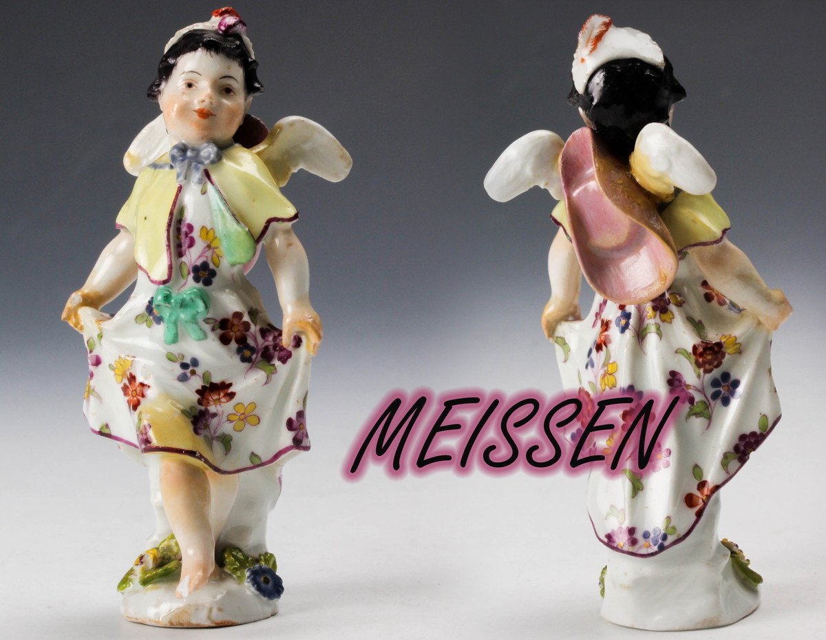 佳香】MEISSEN マイセン オールドマイセン「踊る天使」フィギュリン