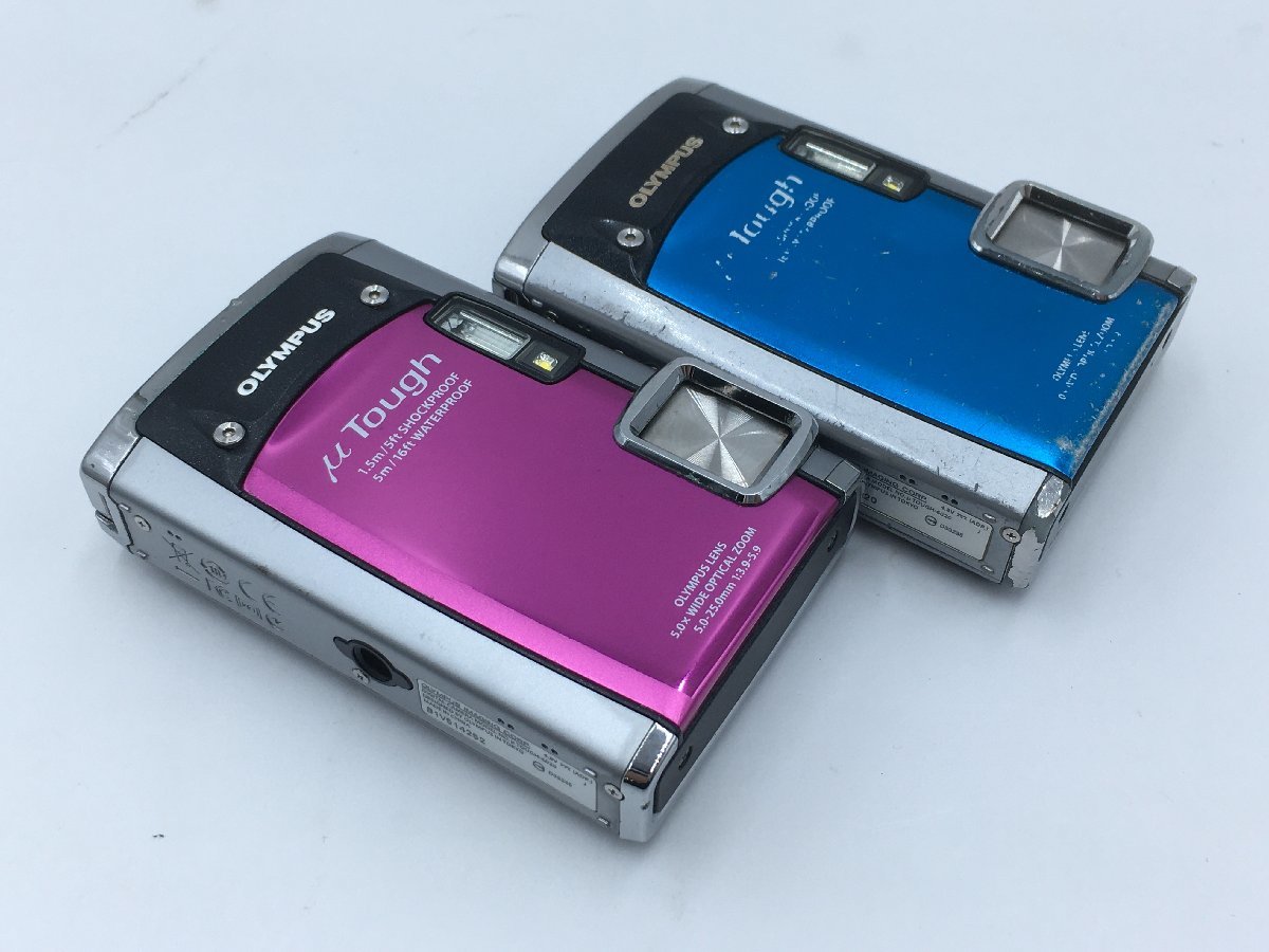 ♪▲【OLYMPUS オリンパス】コンパクトデジタルカメラ 2点セット μ TOUGH-6020 まとめ売り 0911 8