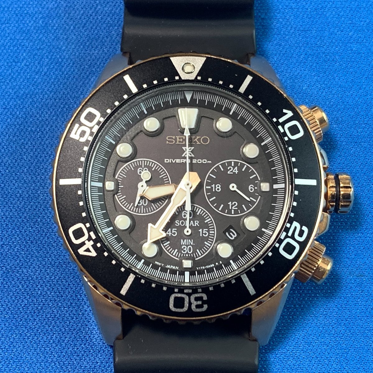 SEIKO◇セイコー プロスペックス ダイバーズ200M V175-0AD0 クロノ 