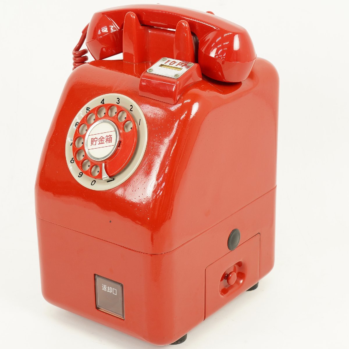 珍しい青ダイヤル式電話 型貯金箱 電話機貯金箱 ダイヤル式 貯金箱