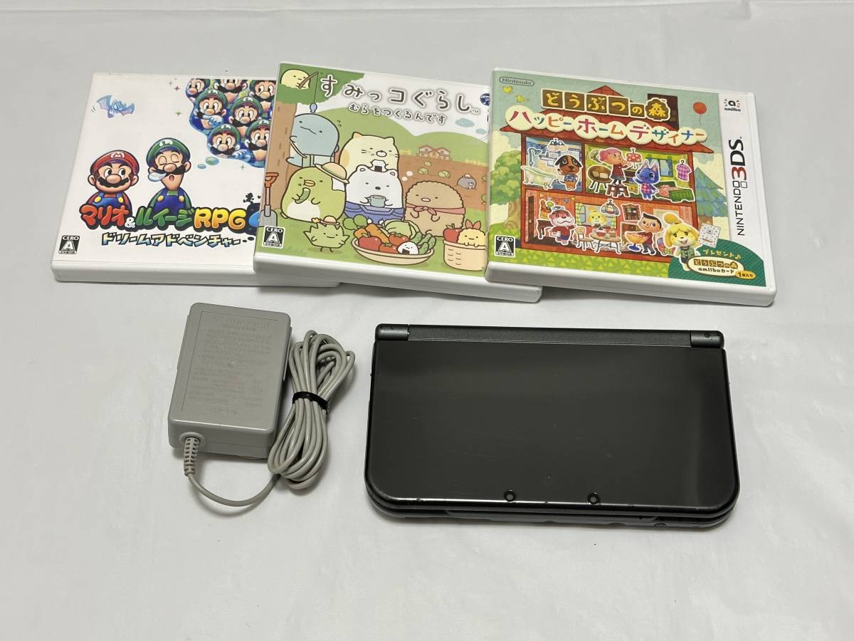 ☆[中古] new3DSLL 本体 newニンテンドー3DSLL メタリックブラック  