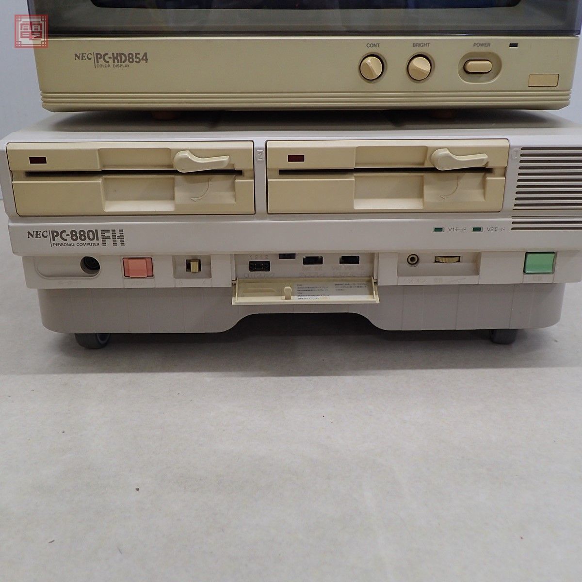 NEC PC-8801FH 本体 + カラーディスプレイモニター PC-KD854 セット 