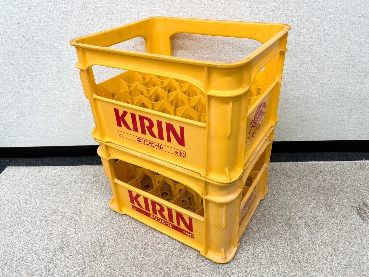 E567 KIRIN キリンビール ビールケース 中瓶 20本入り 小瓶 30本入り 