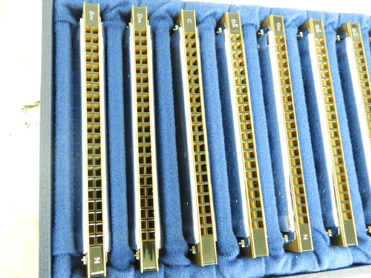 ☆ TOMBO トンボ BAND Deluxe 21TONES ハーモニカ 12本セット ケース付