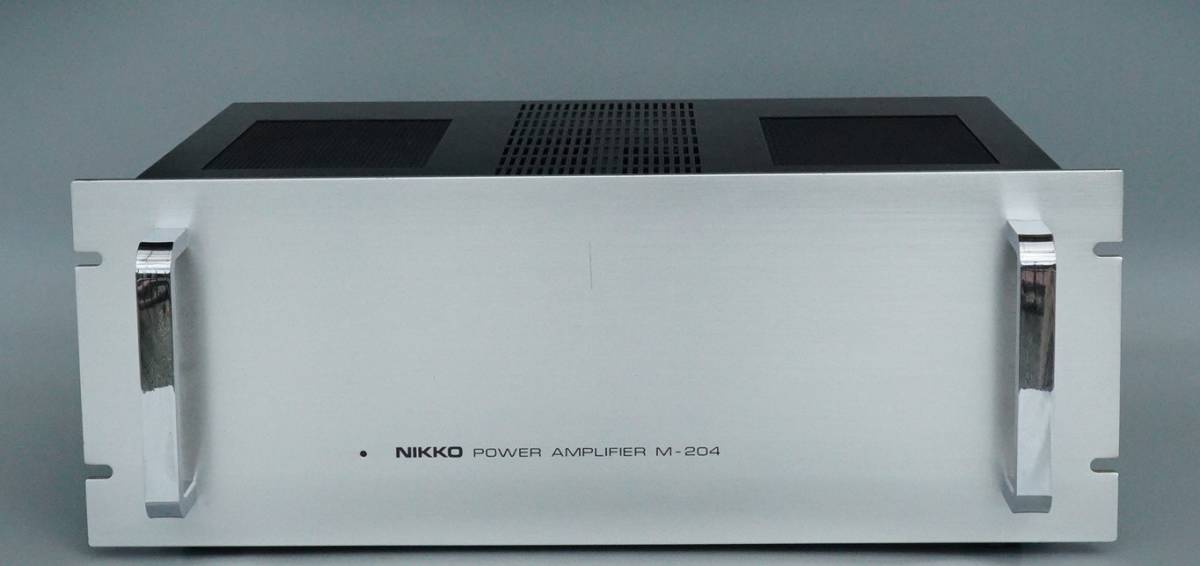 美品 NIKKO ニッコ M-204 パワーアンプ 全段A級動作パワーアンプ 動作