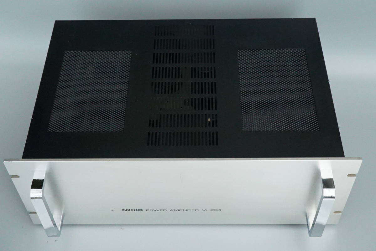美品 NIKKO ニッコ M-204 パワーアンプ 全段A級動作パワーアンプ 動作