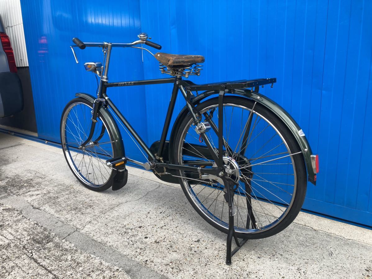 美品 丸石アトラス号 昭和 レトロ 自転車 実用車 ロッドブレーキ 運搬 